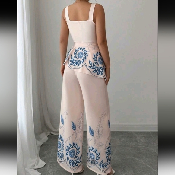 2 Pieces Women's Elegant Romantic Date & Holiday Outfit - Picture 2 of 4